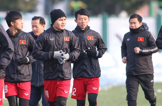 Cầu thủ Việt Nam tập buổi cuối trước chung kết U23 châu Á